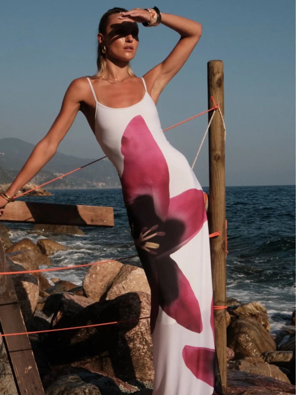 Harper Lu Pearl Lily Floral Maxi Dress